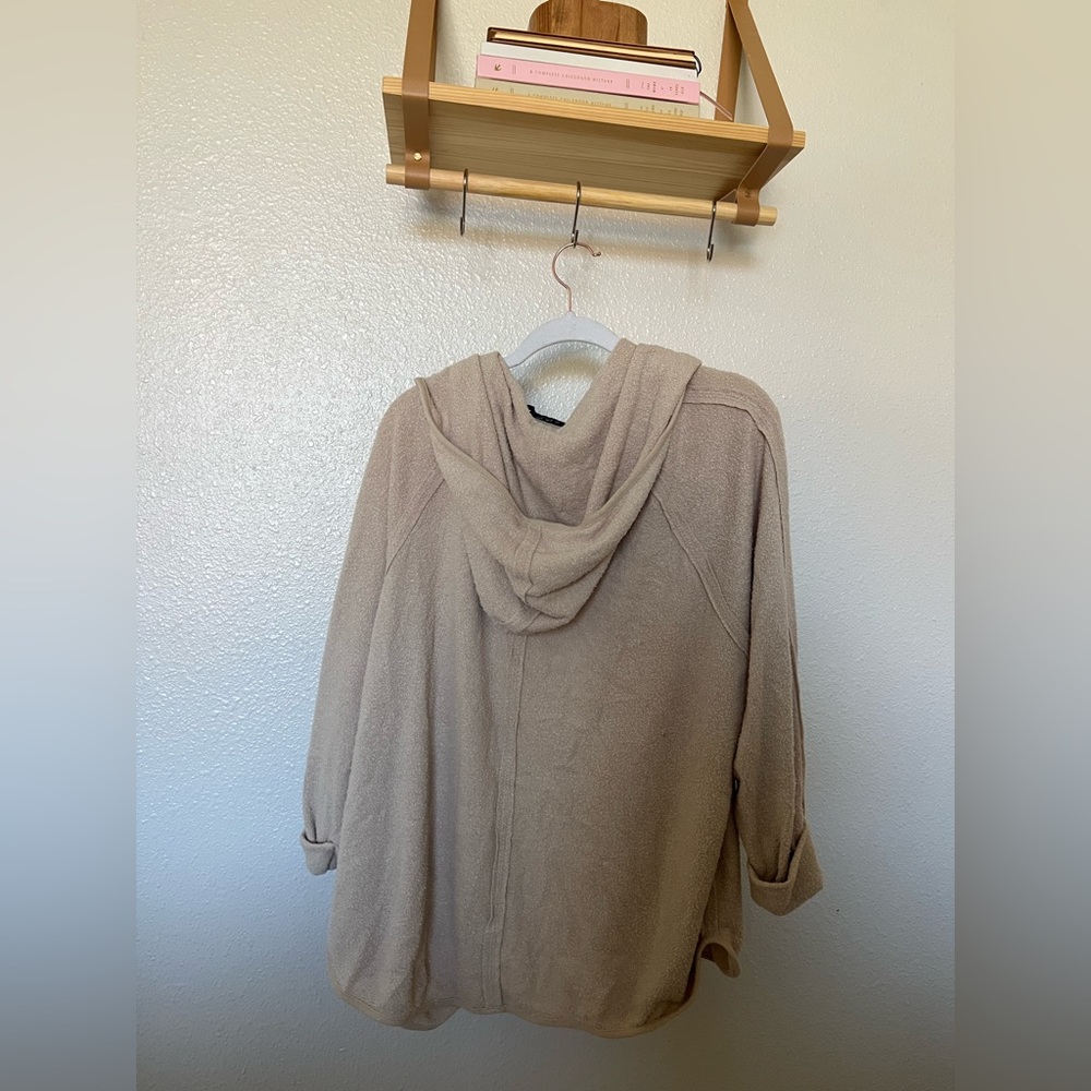 Free People Cardigan with hood.